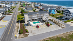 Aerial view of Tiffanys' Motel & Condos